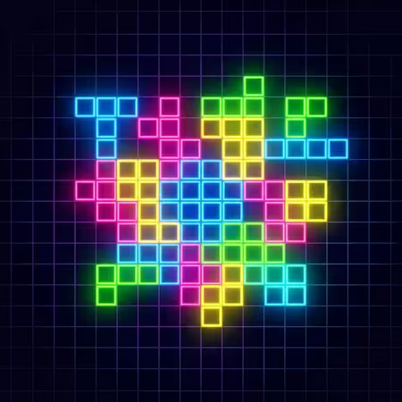 Neon Block Blast Game