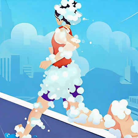 Running In Foam Game